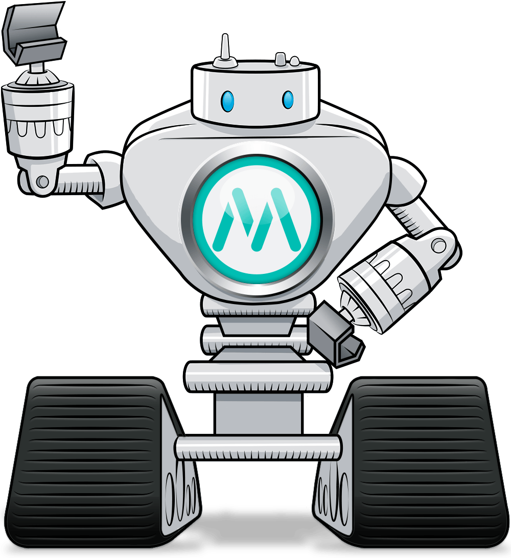 Miles the Robot waving