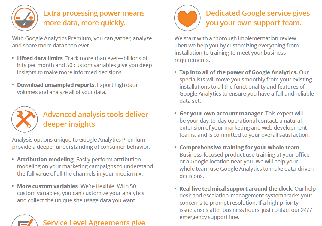 Features in the New Google Analytics Premium