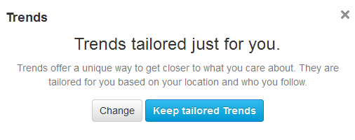 Twitter Tailored Trends