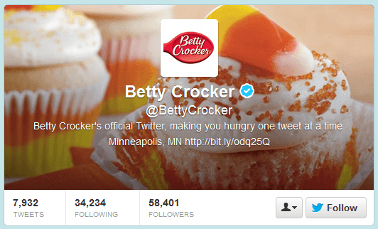 Betty Crocker Twitter Header
