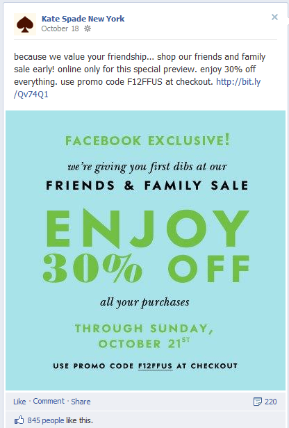 Kate Spade Spade Family and Friends
