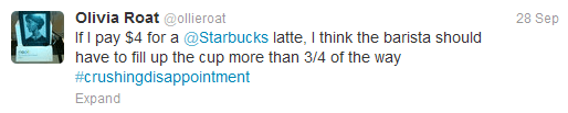 Starbucks Tweet
