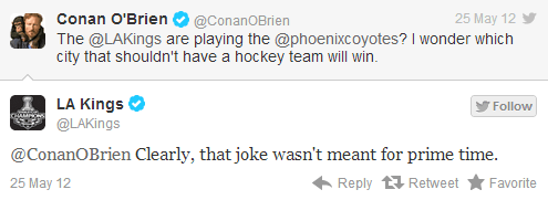 L.A. Kings Conan O'Brien