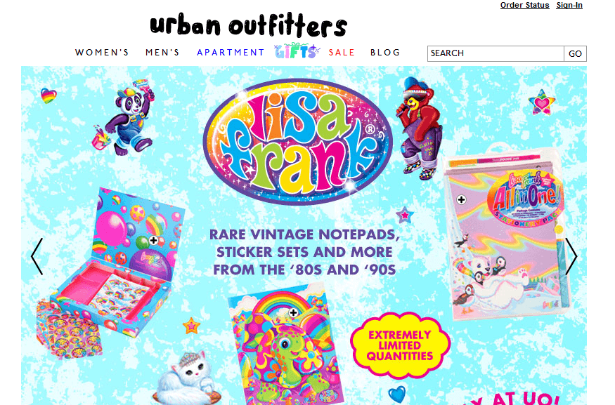 Urban Outfitters Lisa Frank