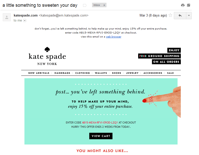 Kate Spade Email