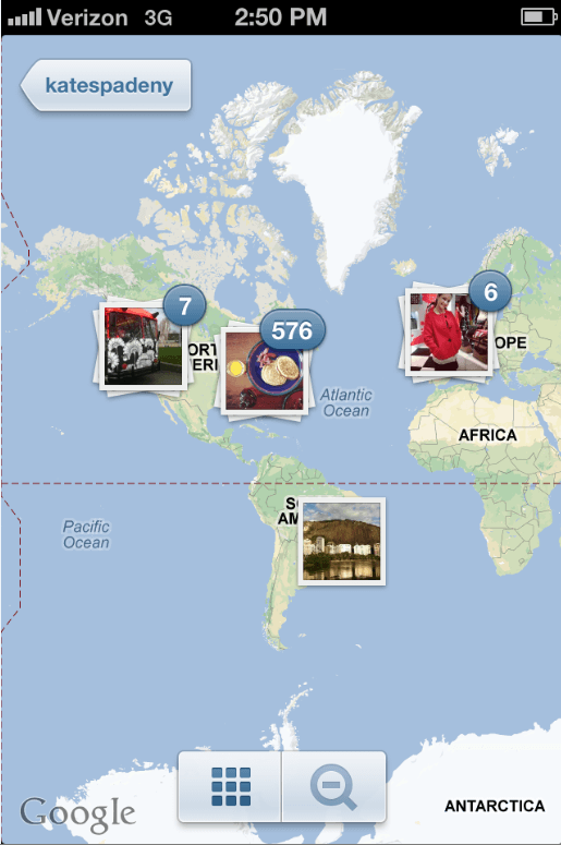 Instagram Kate Spade Photo Map