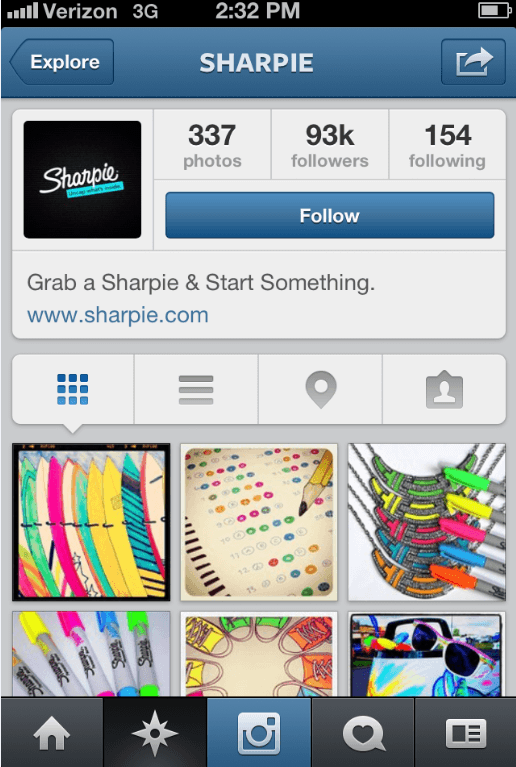 Instagram Sharpie