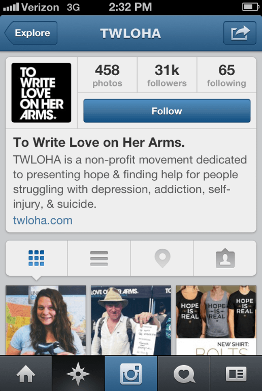 Instagram TWLOHA