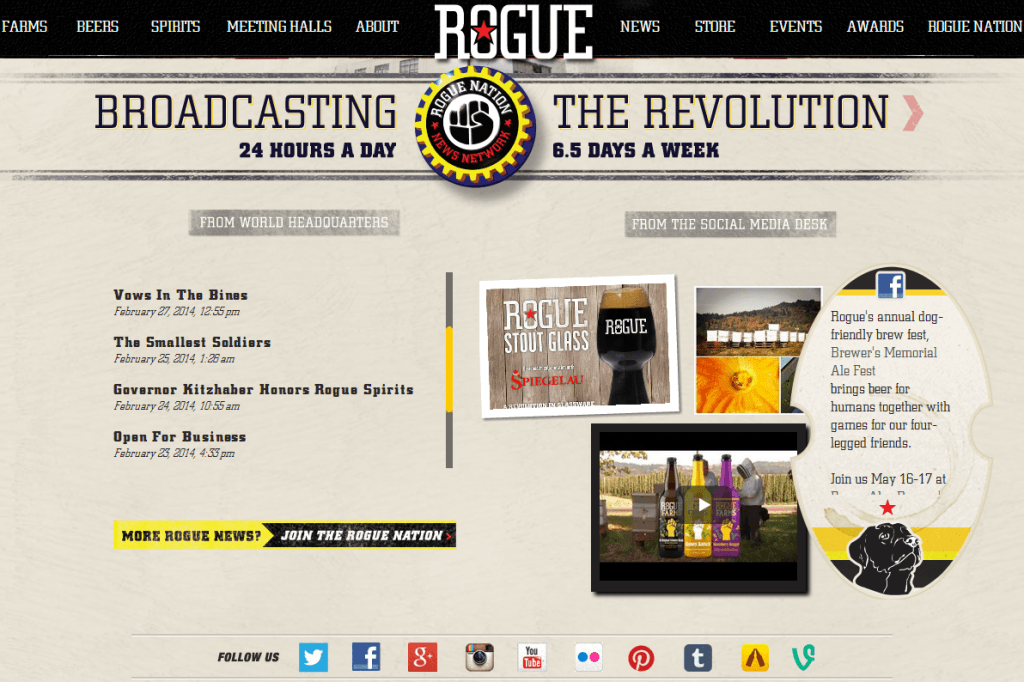 Rogue Ales Spirits SM Engagement