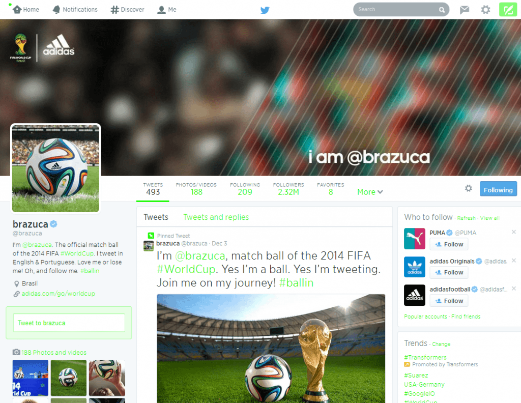 Brazuca on Twitter