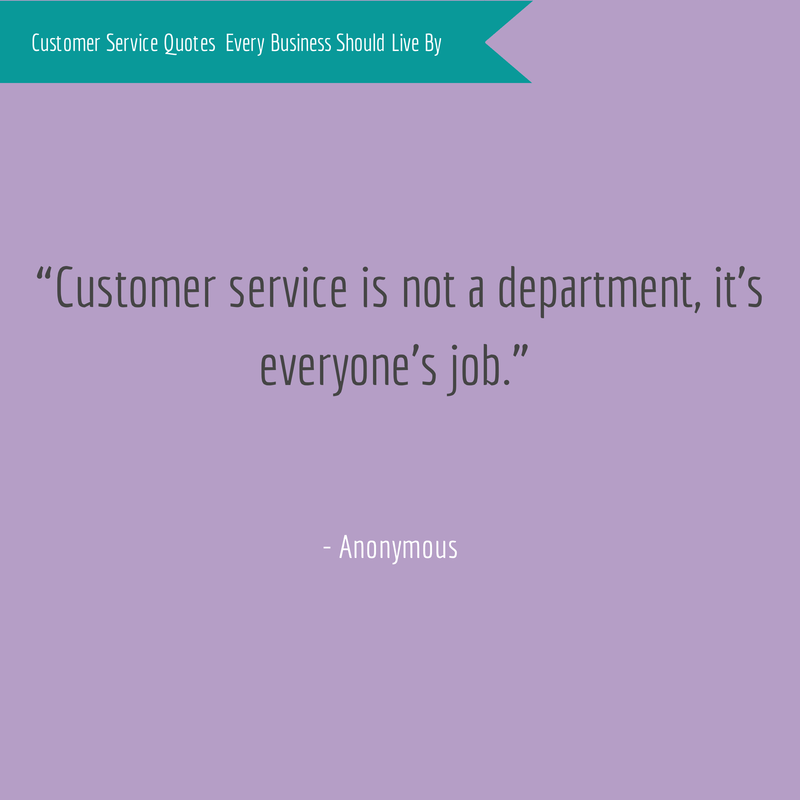 Anonymous Customer Service Quote