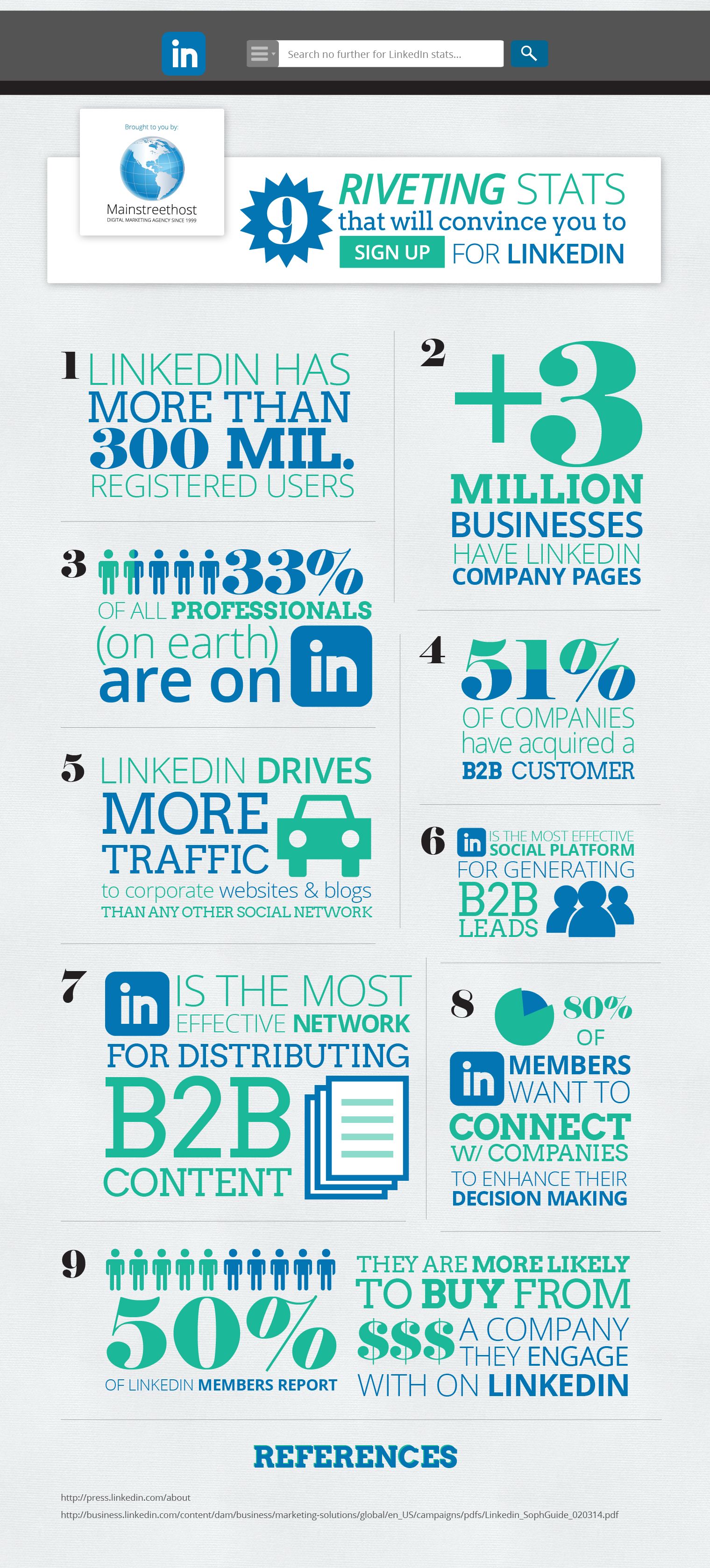 9 LinkedIn Infographic