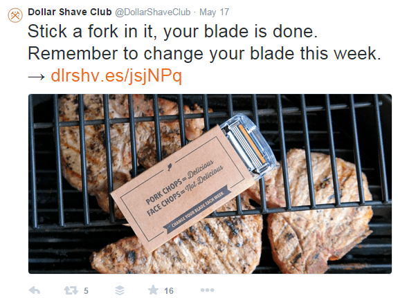 Dollar Shave Club Twitter