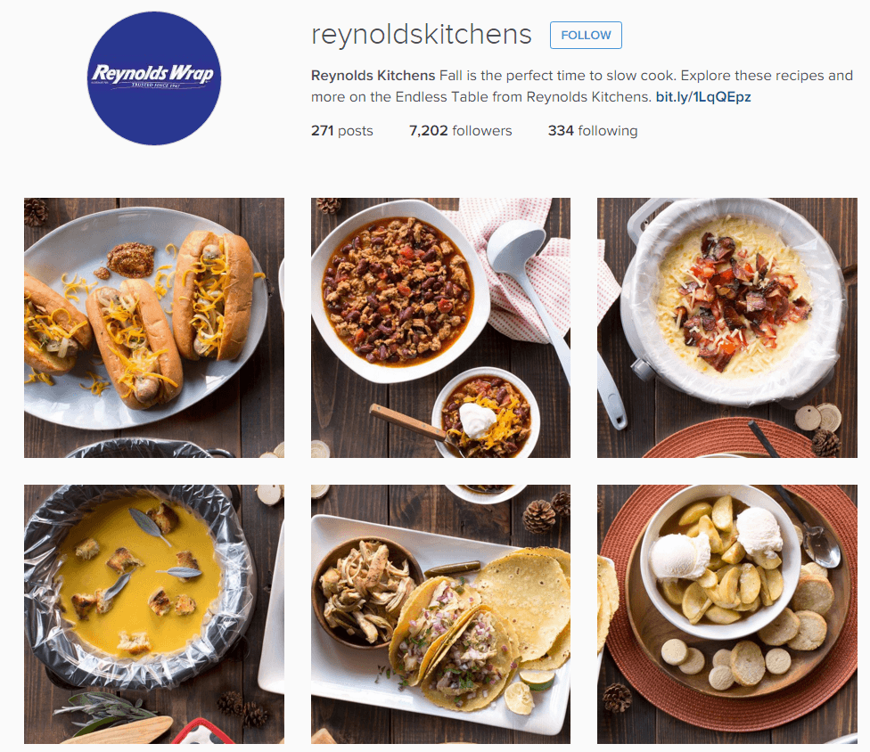 Reynold's Wrap Instagram