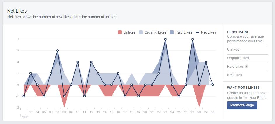 Facebook Insights Net Likes