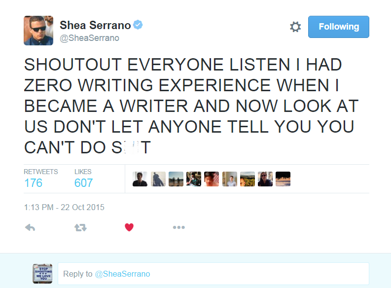 Shea Serrano Twitter Shoutout