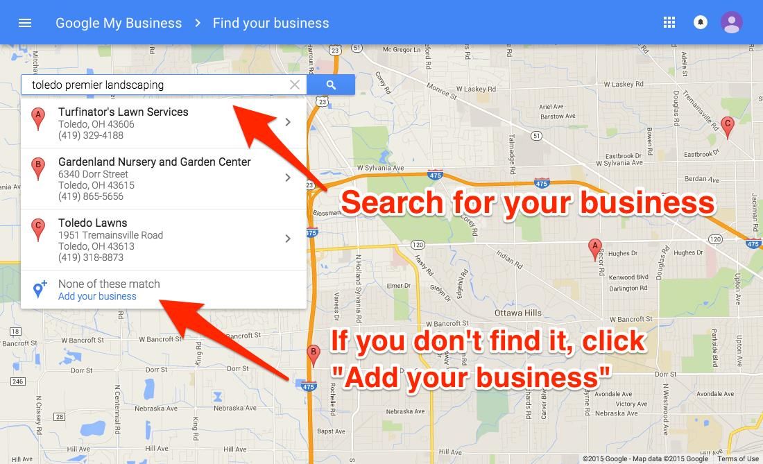 Google My Business Find Your Business