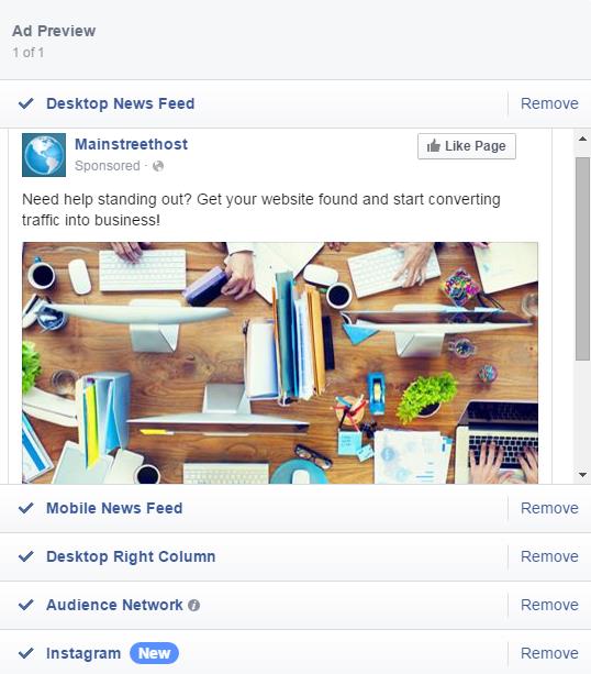 Facebook Ad Desktop News Feed