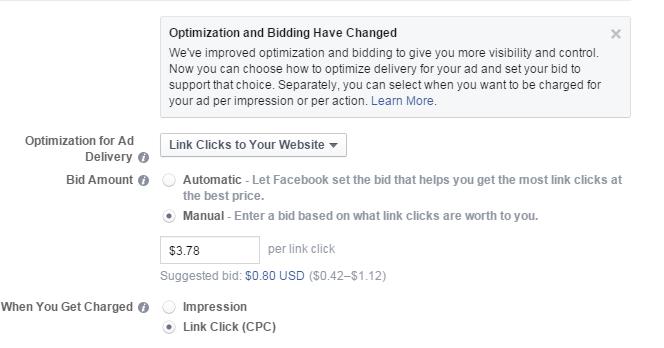 Facebook Ad Power Editor Bidding