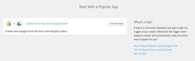 Zapier for Shopify