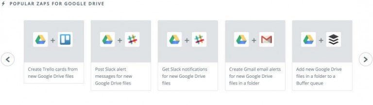 Zaps for Google Drive