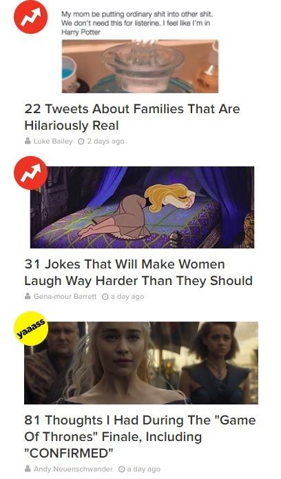 BuzzFeed Listicle