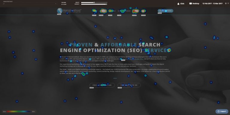 Mainstreethost Click Map