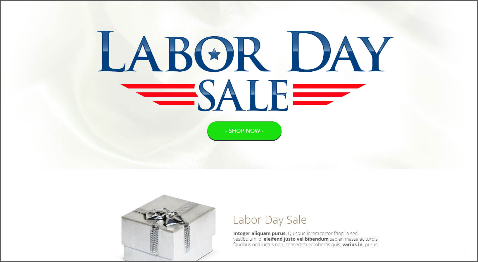 Labor Day Sale