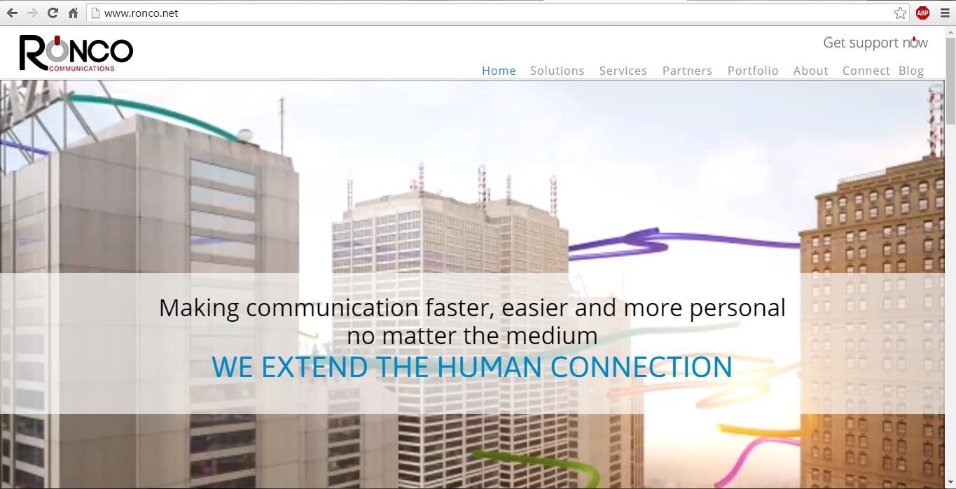 Ronco Communications Homepage