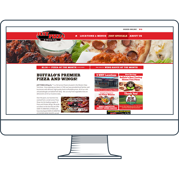 Just Pizza Website