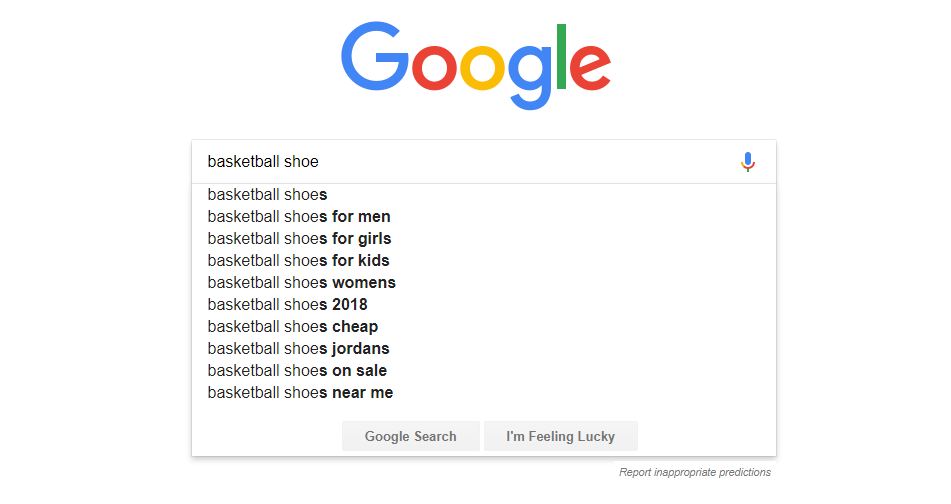 Google AutoComplete